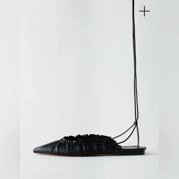 Tibi New in Box Sergei Flat in Black, size 37 - Picture 2 of 16